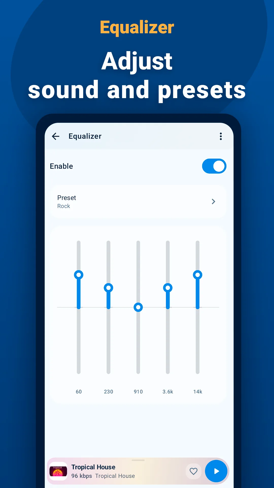 PCRADIO Android equalizer