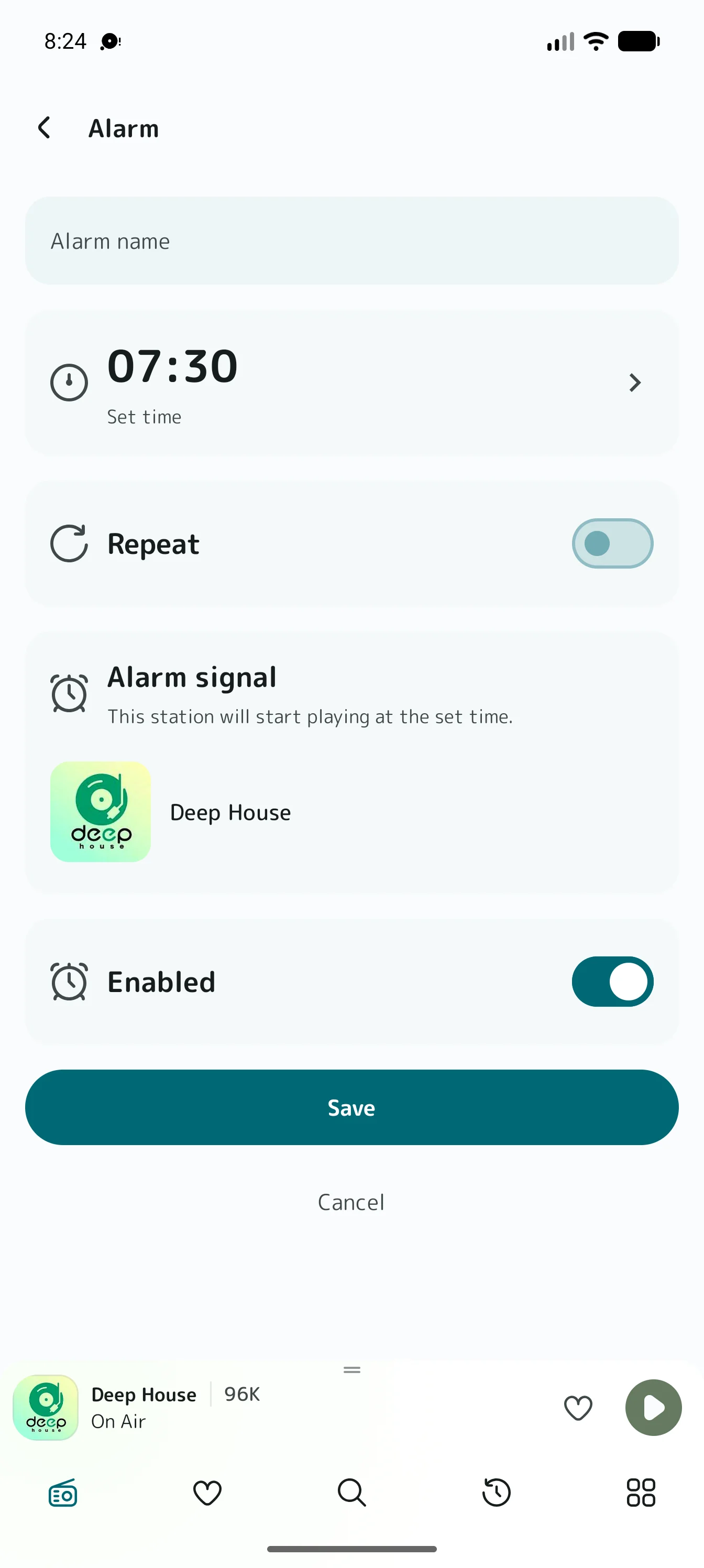 EDM Radio House and Techno radio alarm